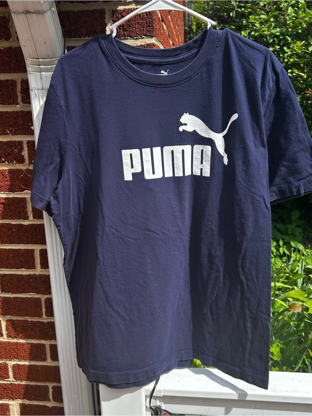 Puma Dark Blue Tee with White Logo